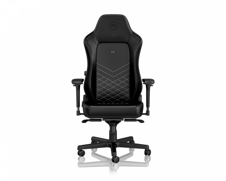 noblechairs HERO PU-Leather - Black / Platinum White