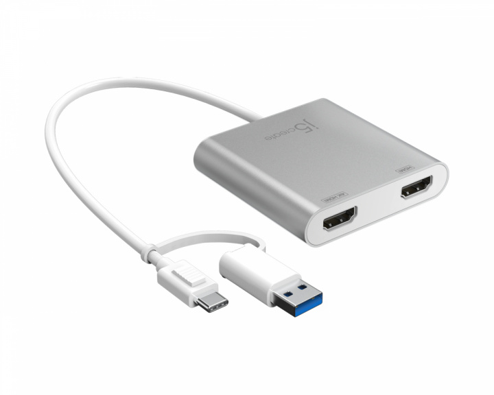 j5create USB-C to Dual HDMI Multi-Monitor Adapter