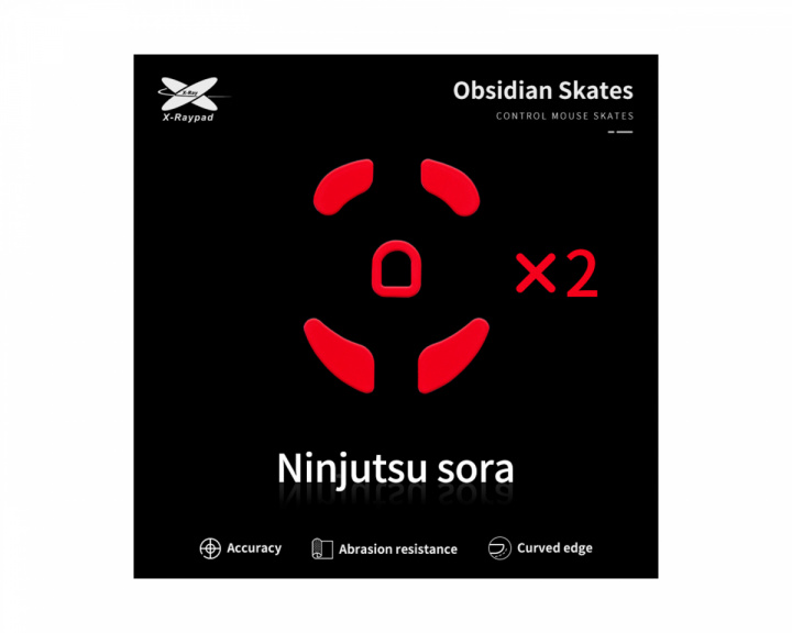 X-raypad Obsidian Mouse Skates for Ninjutso Sora