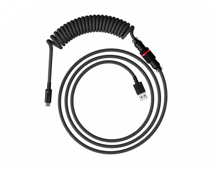 HyperX USB-C Coiled Cable - Gray / Black