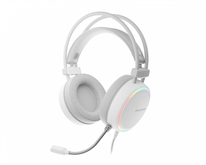 Genesis Neon 613 RGB Gaming Headset - White