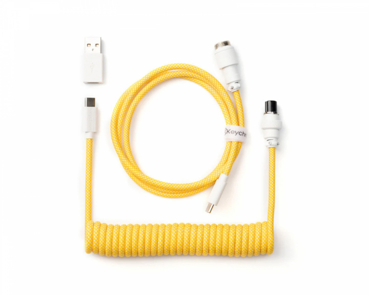 Keychron Custom Coiled Aviator Cable USB-C - Yellow