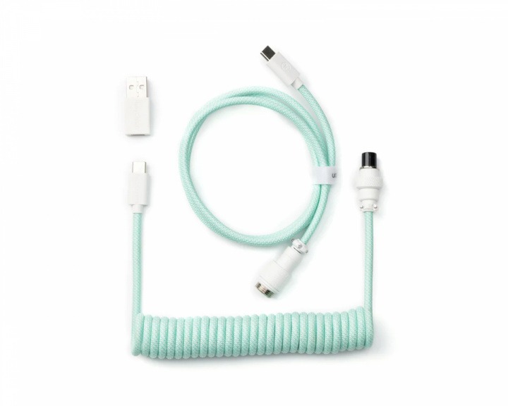 Keychron Custom Coiled Aviator Cable USB-C - Mint