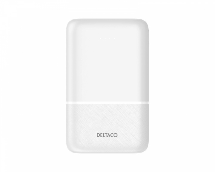 Deltaco 10.000 mAh Powerbank - White