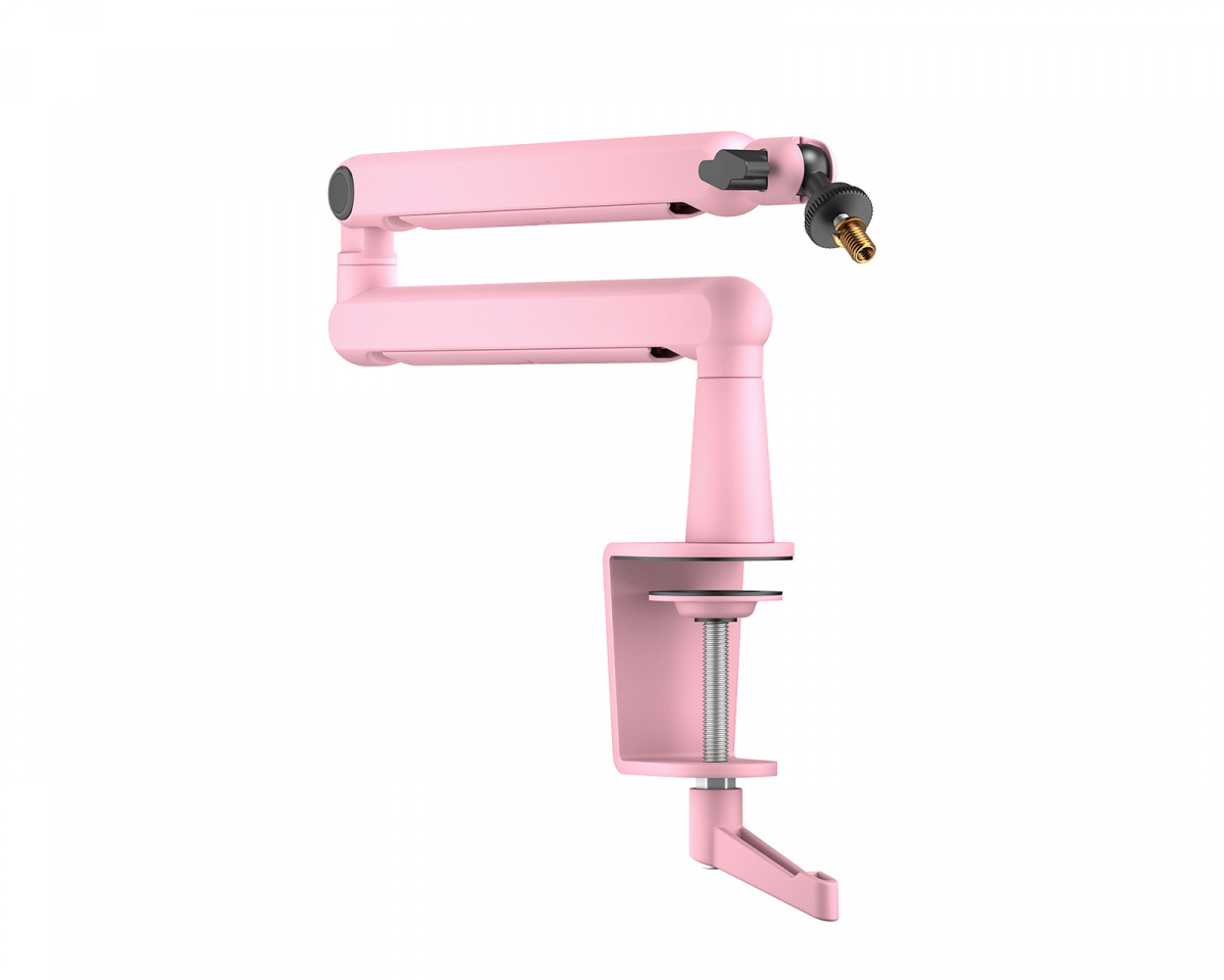 Fifine Low-Profile Boom Arm Stand - Pink - MaxGaming.com