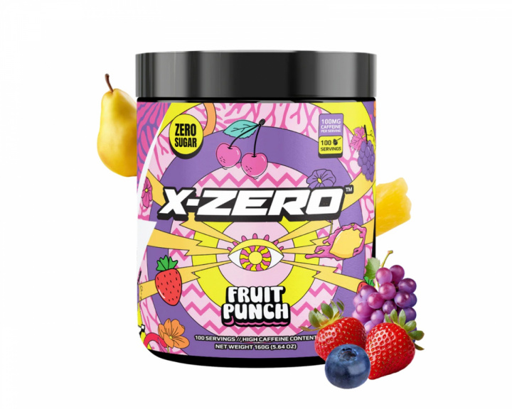 X-Gamer X-Zero Fruit Punch - 100 Servings
