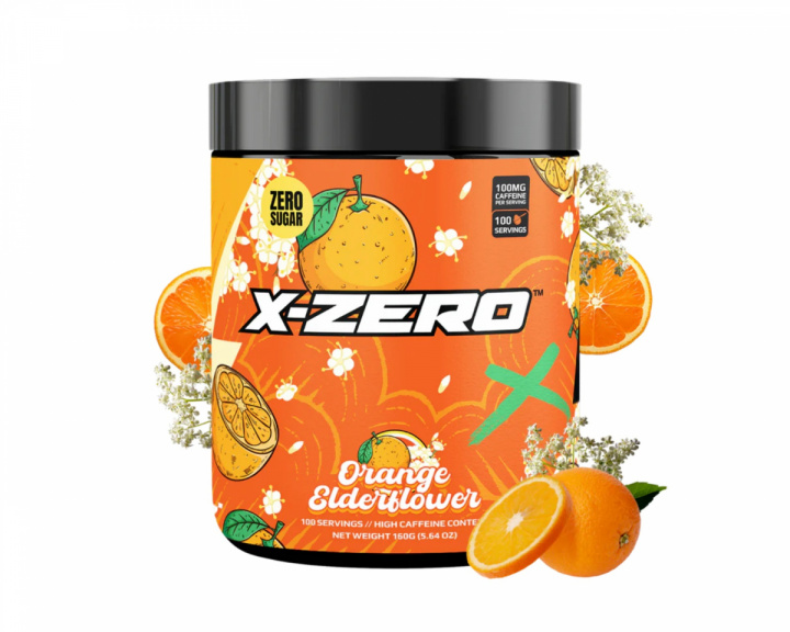 X-Gamer X-Zero Orange Elderflower - 100 Servings