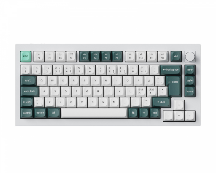 Keychron Q1 HE ISO RGB Hotswap Keyboard [Nebula] - White