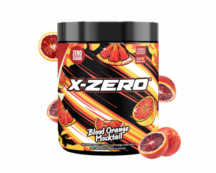 X-Gamer X-Zero Blood Orange Mocktail - 100 Servings