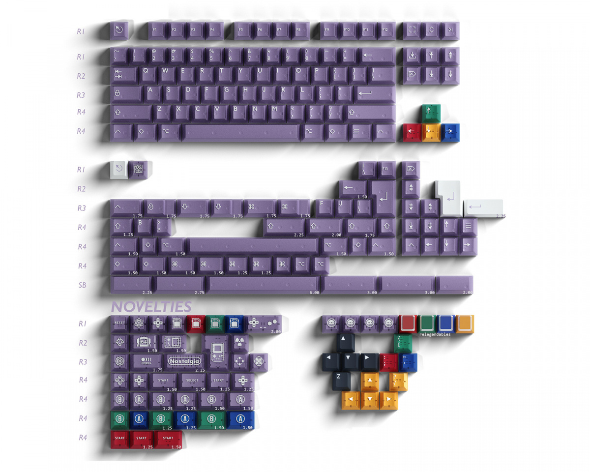 KBDfans PBTfans Atomic Purple - Base kit - MaxGaming.com