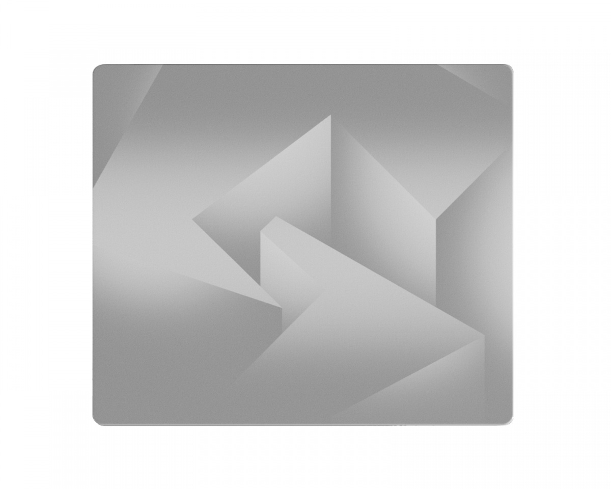 Tekkusai Polarity Series Glass Mousepad - Large - White