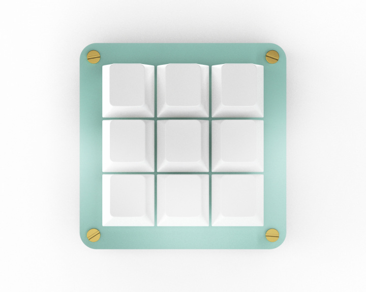 MaxCustom 9-Key MacroPad - Turquoise
