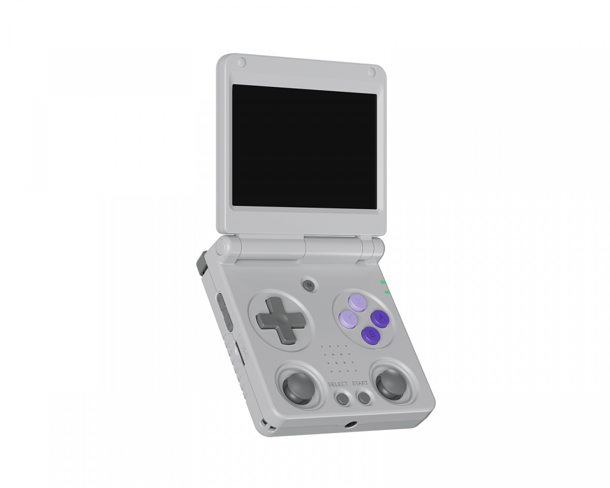 Anbernic RG34XXSP グレー ANBERNIC RG34XXSP Flip Game Console 64GB 128GB Grey