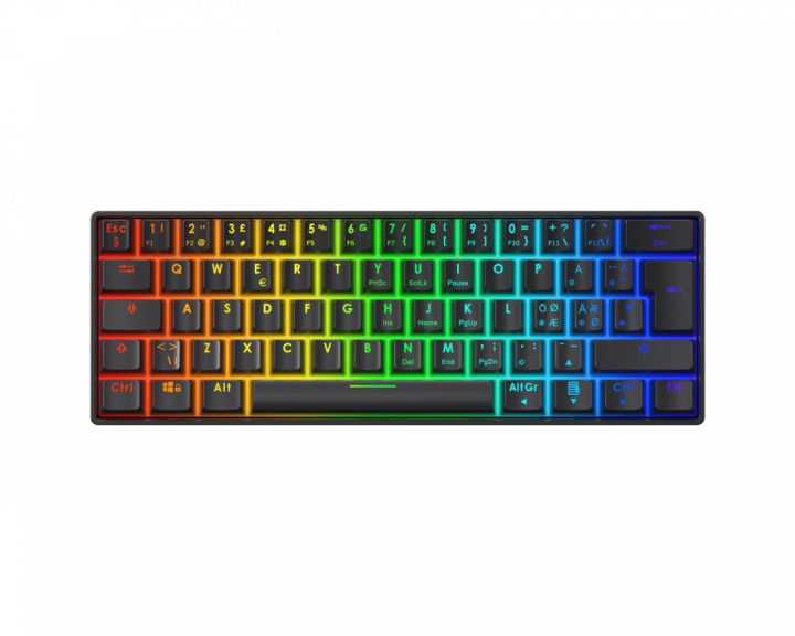 Deltaco Gaming DK470 60% ISO Hotswap Mechanical Gaming Keyboard - Black