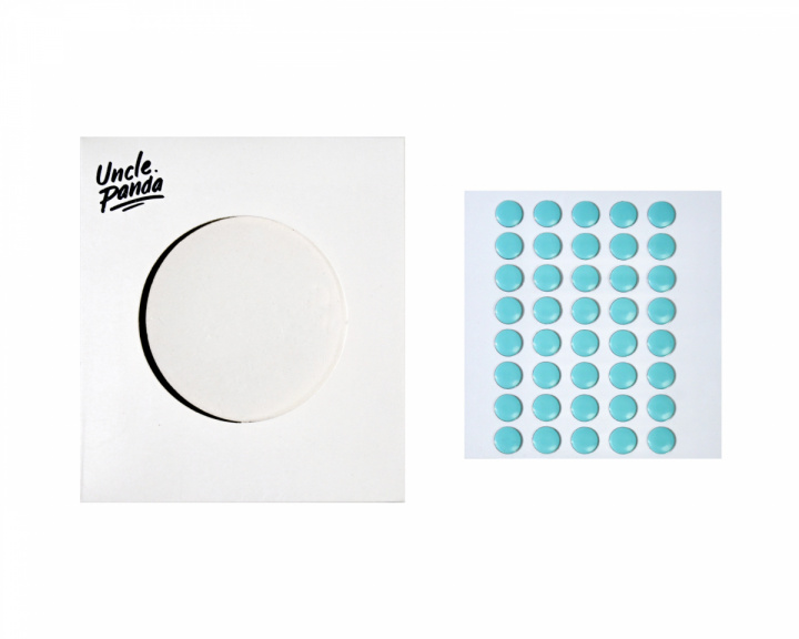 Uncle Panda Spirt Dots - Tiffany - 40 pcs