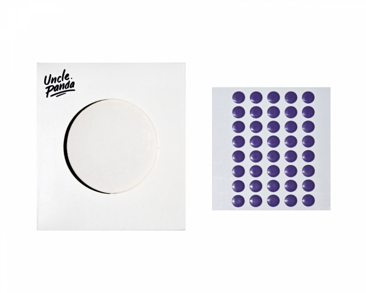 Uncle Panda Spirt Dots - Purple - 40 pcs