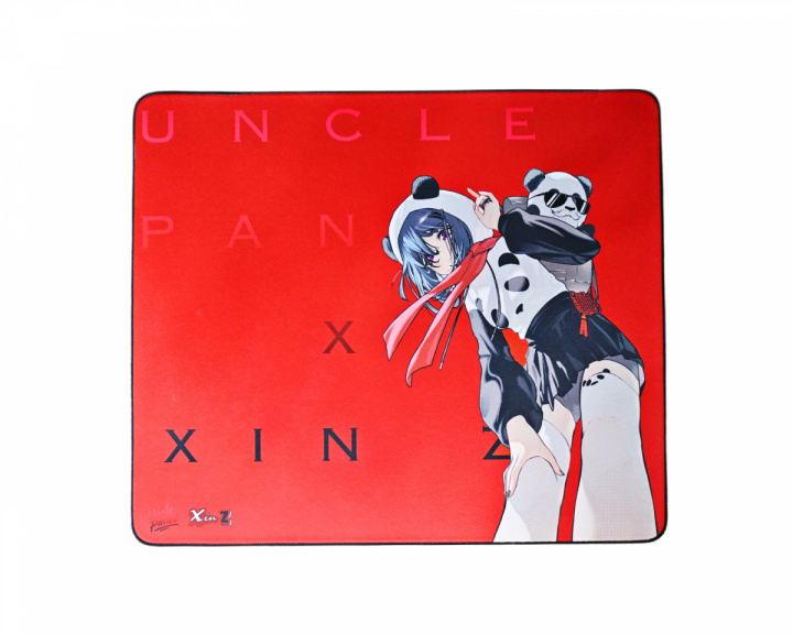 Uncle Panda Crimson Mirror Gaming Mousepad - Red