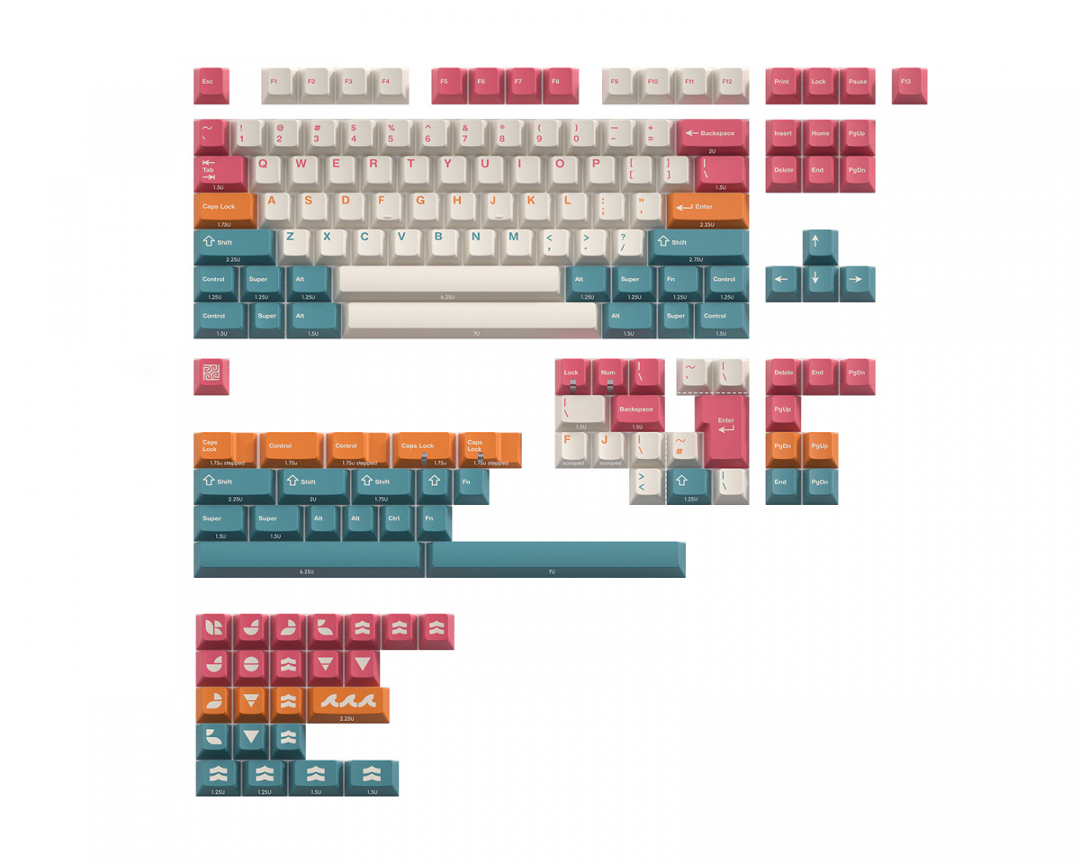 KBDfans PBTfans Salt Lakes - Base kit - MaxGaming.com