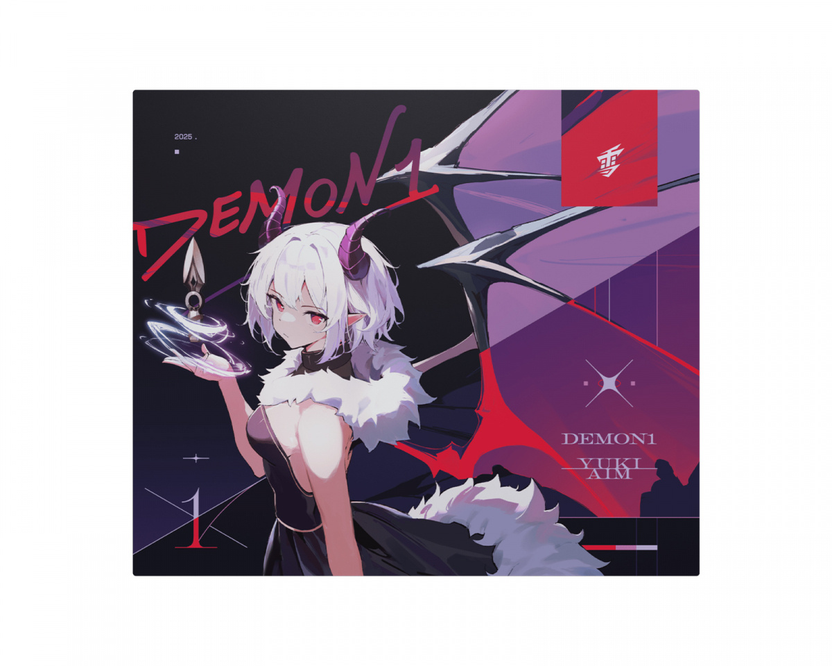 Yukiaim×DEMON1 Yuki Aim x Demon1 Glass Pad - Limited Edition - MaxGaming.com
