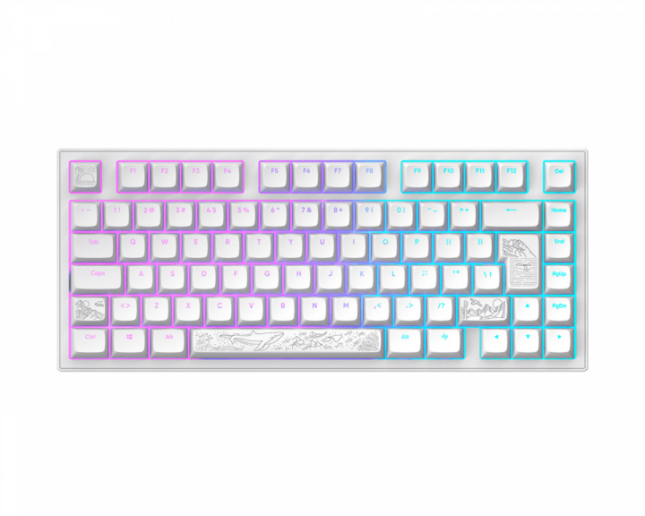  ALU81 Gaming Keyboard RGB - Nostra [g3ms Moonstone] - White