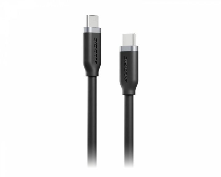 Alogic Elements Silicone Textured USB-C Cable 240W 2m - Black