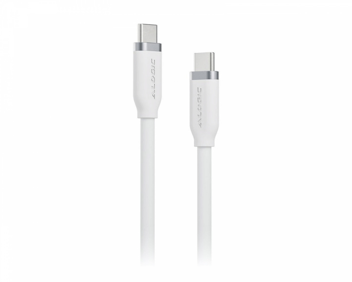Alogic Elements Silicone Textured USB-C Cable 240W 2m - White