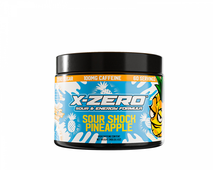 X-Gamer X-Zero Sour Shock Pineapple - 60 Servings
