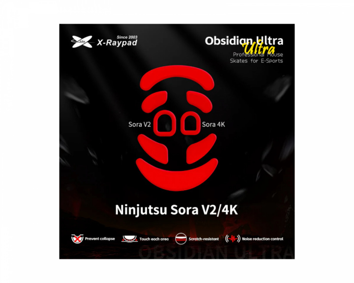 X-raypad Obsidian Ultra Skates for Ninjutsu Sora V2 / 4K (universal)