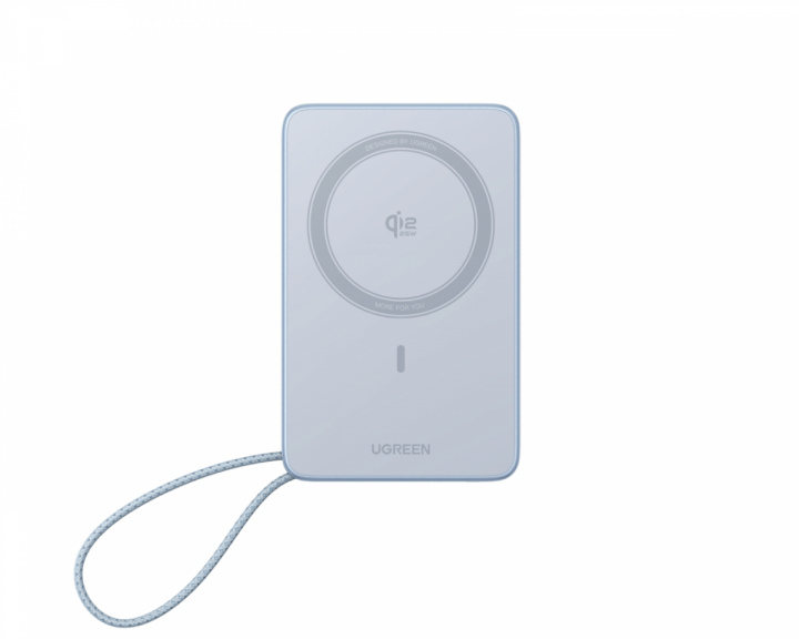 UGREEN MagFlow Qi2.2 25W 10000mAh Power Bank with Retractable Cable