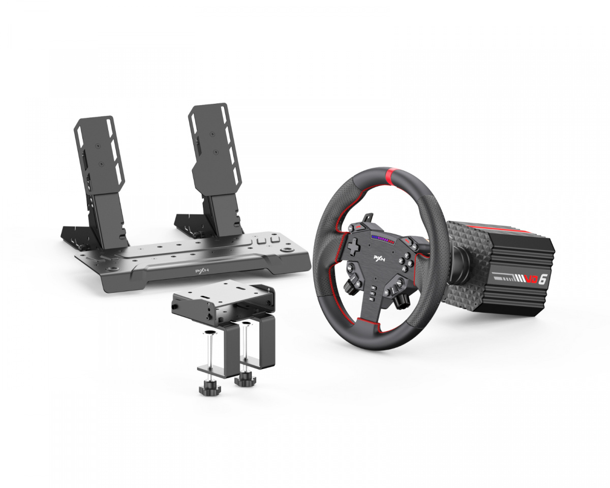 PXN VD6 Bundle Racing Simulator (VD6 Base, W AS Wheel, PD HM Brake