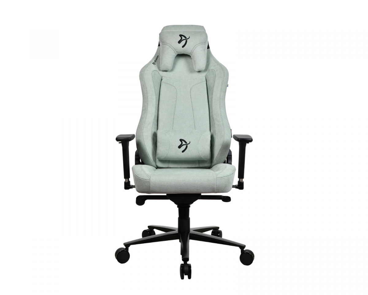 Arozzi Vernazza Soft Fabric Gaming Chair - Pearl Green - MaxGaming.com