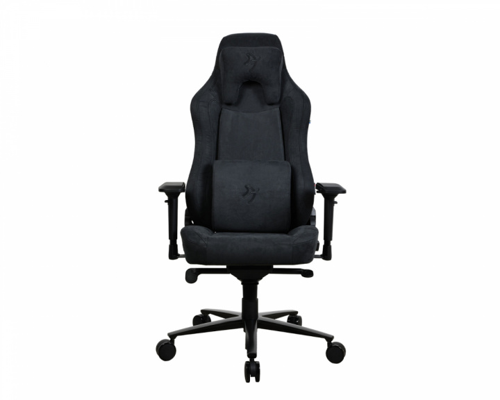  Vernazza Supersoft Fabric Gaming Chair - Pure Black