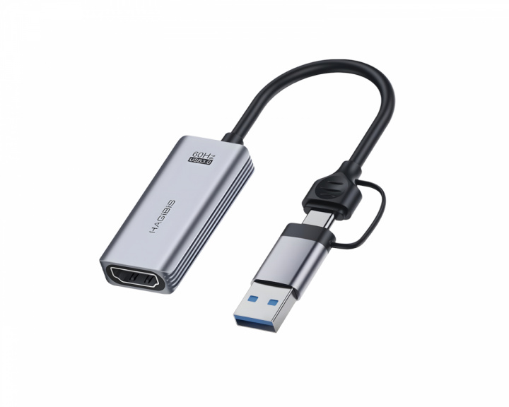 Hagibis HDMI to USB/USB-C 1080p HD 60fps Live Video Capture Card