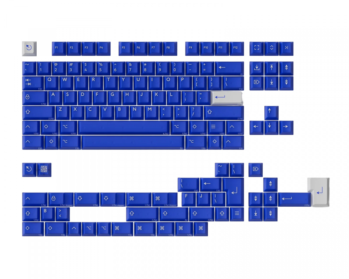 KBDfans PBTfans Klein Blue R3 - Base kit - MaxGaming.com