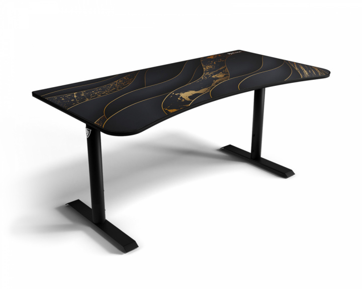 Arozzi Arena Gaming Desk - Large - Black Gold