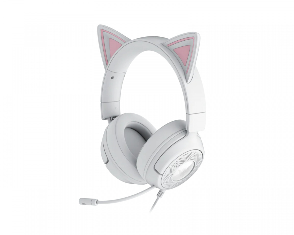 Razer Kraken Kitty V3 X Gaming Headset - White - MaxGaming.com