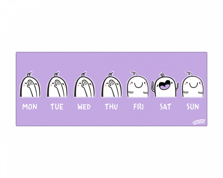 Evensteven Gaming Mousepad - WEEKDAYS