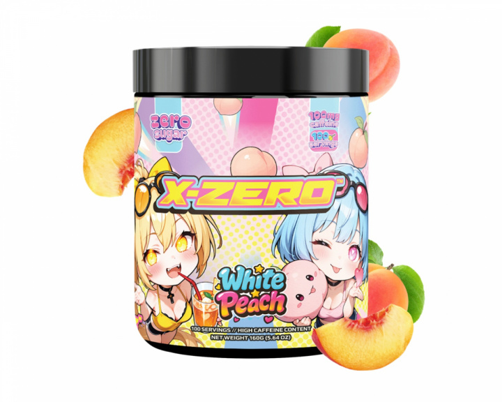 X-Gamer X-Zero White Peach - 100 Servings