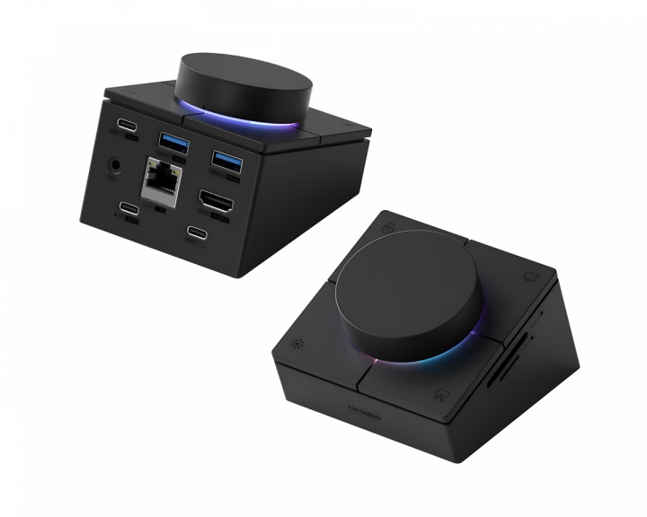  USB-C Hub with Knob and Shortcut Buttons – 2.5G Ethernet Port – Black