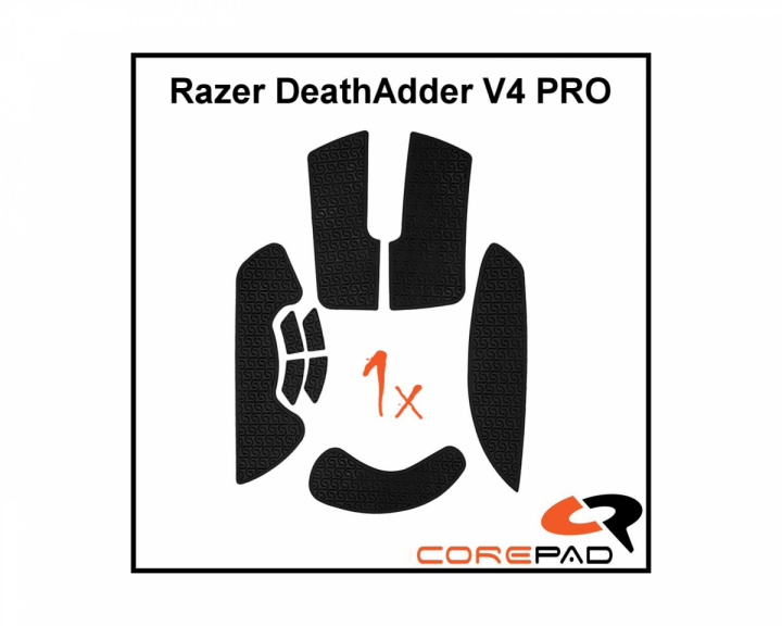 Corepad Soft Grips For Razer DeathAdder V4 PRO - Black