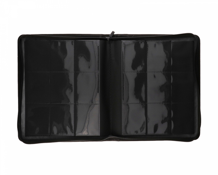  Premium Side-loading Zipper Toploader Binder - Black