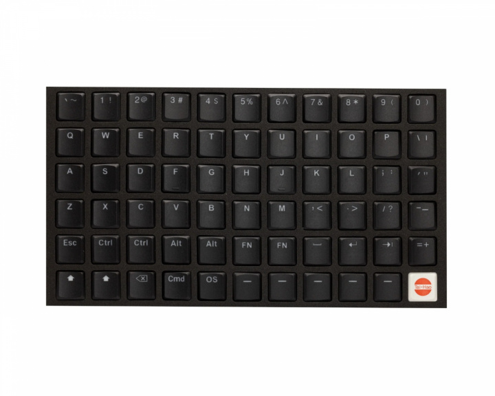  THT Doubleshot PBT Backlit Low-Profile 67-Key - Choc V1- Black