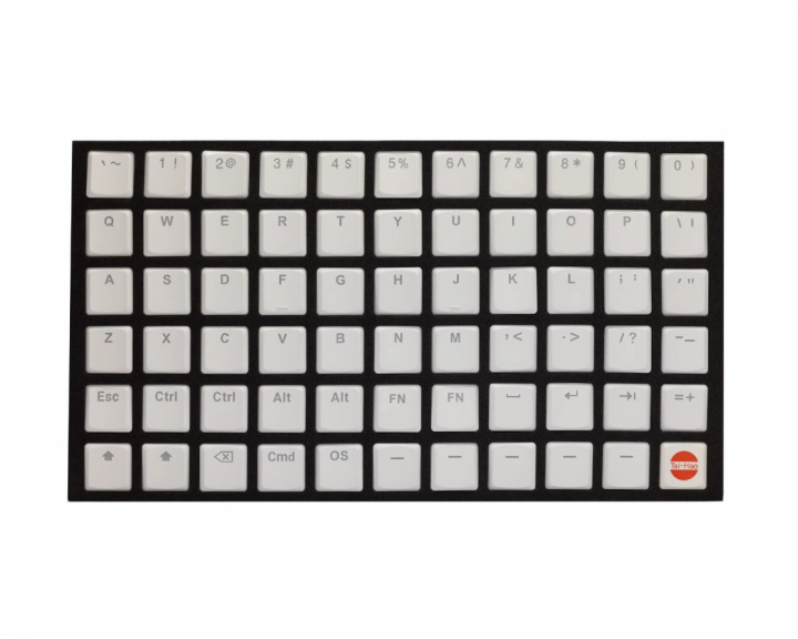  THT Doubleshot PBT Backlit Low-Profile 67-Key - MX - White