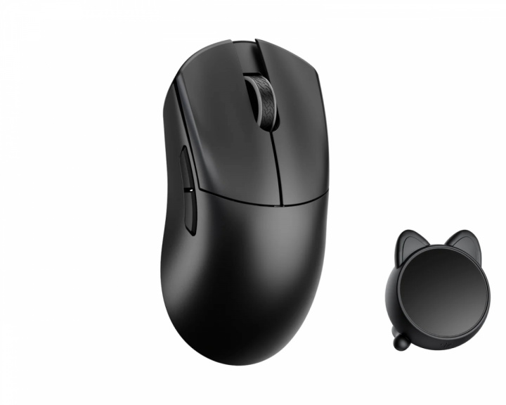  Huan Stainless Magnesium Alloy Wireless Gaming Mouse - Black