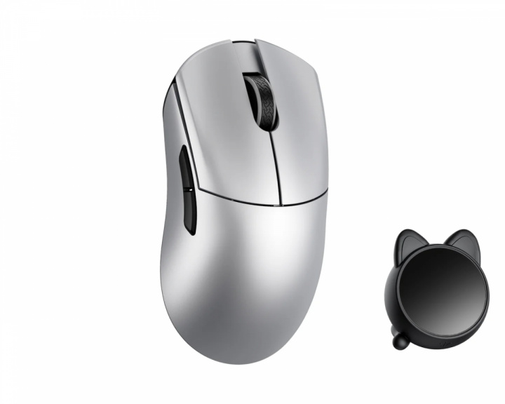  Huan Stainless Magnesium Alloy Wireless Gaming Mouse - Silver