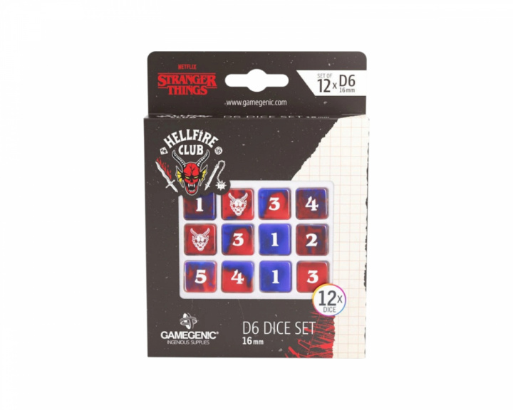  Hellfire Club D6 Dice Set 16mm (12 pcs)