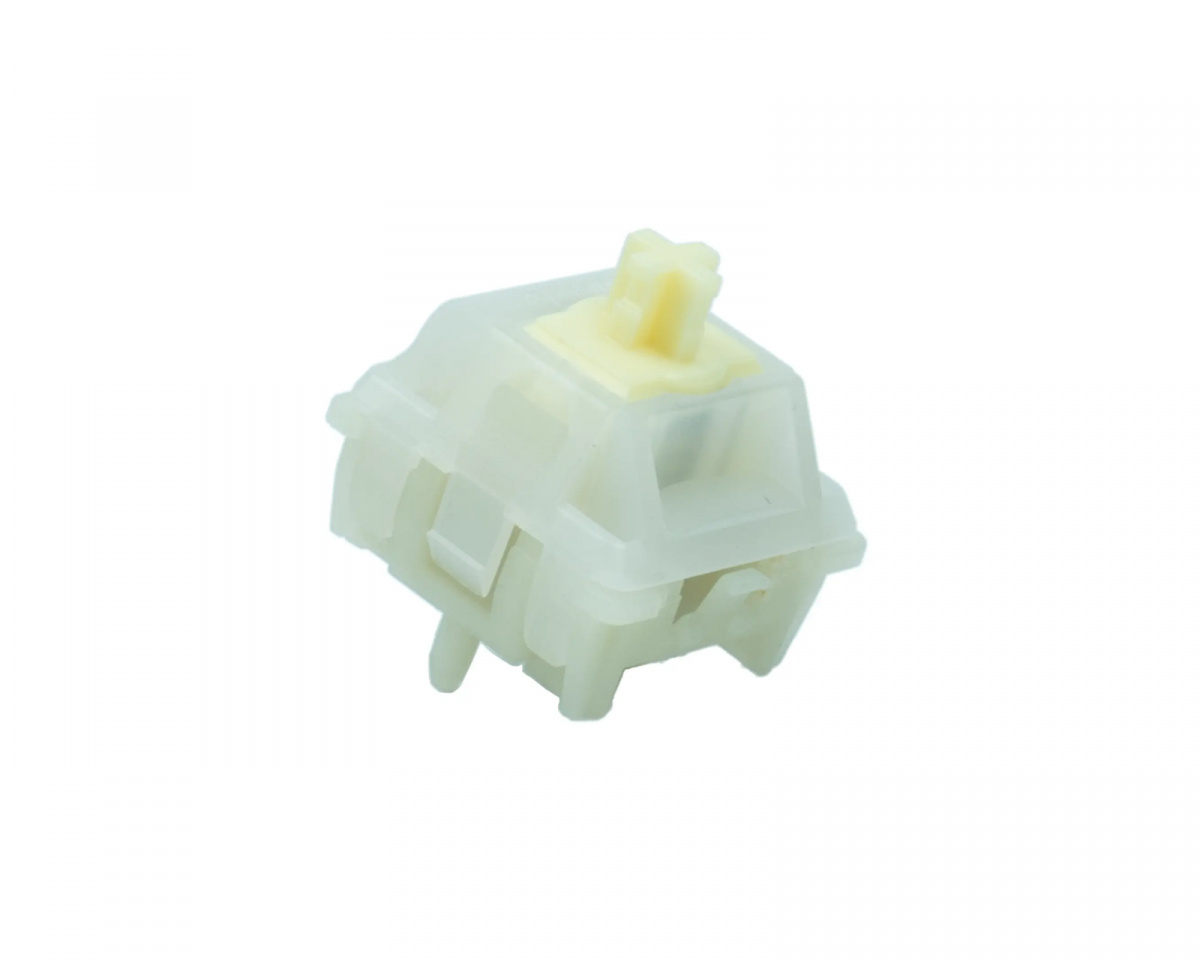 Gateron Ukeebs Milky Yellow Magnetic Linear Switch - MaxGaming.com