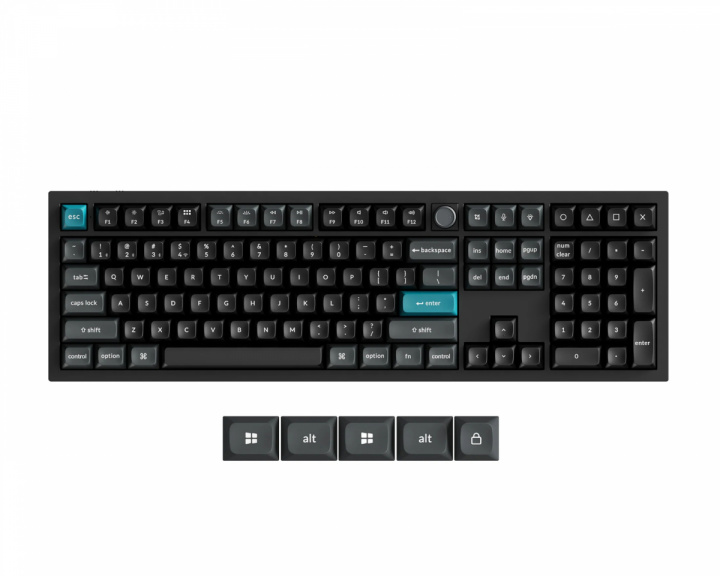  Q6 Ultra 8K Hotswap Knob ISO Wireless Keyboard - Black [Silk POM Red]