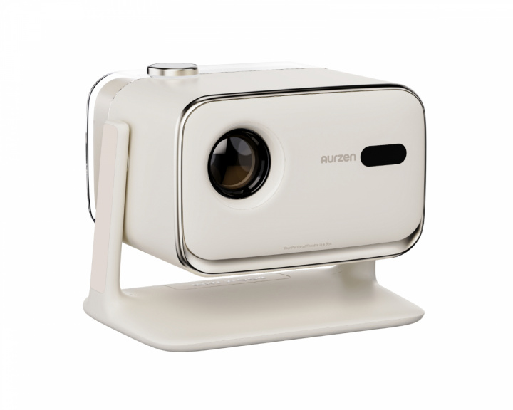 Aurzen BOOM Mini Google TV Smart Projector - White