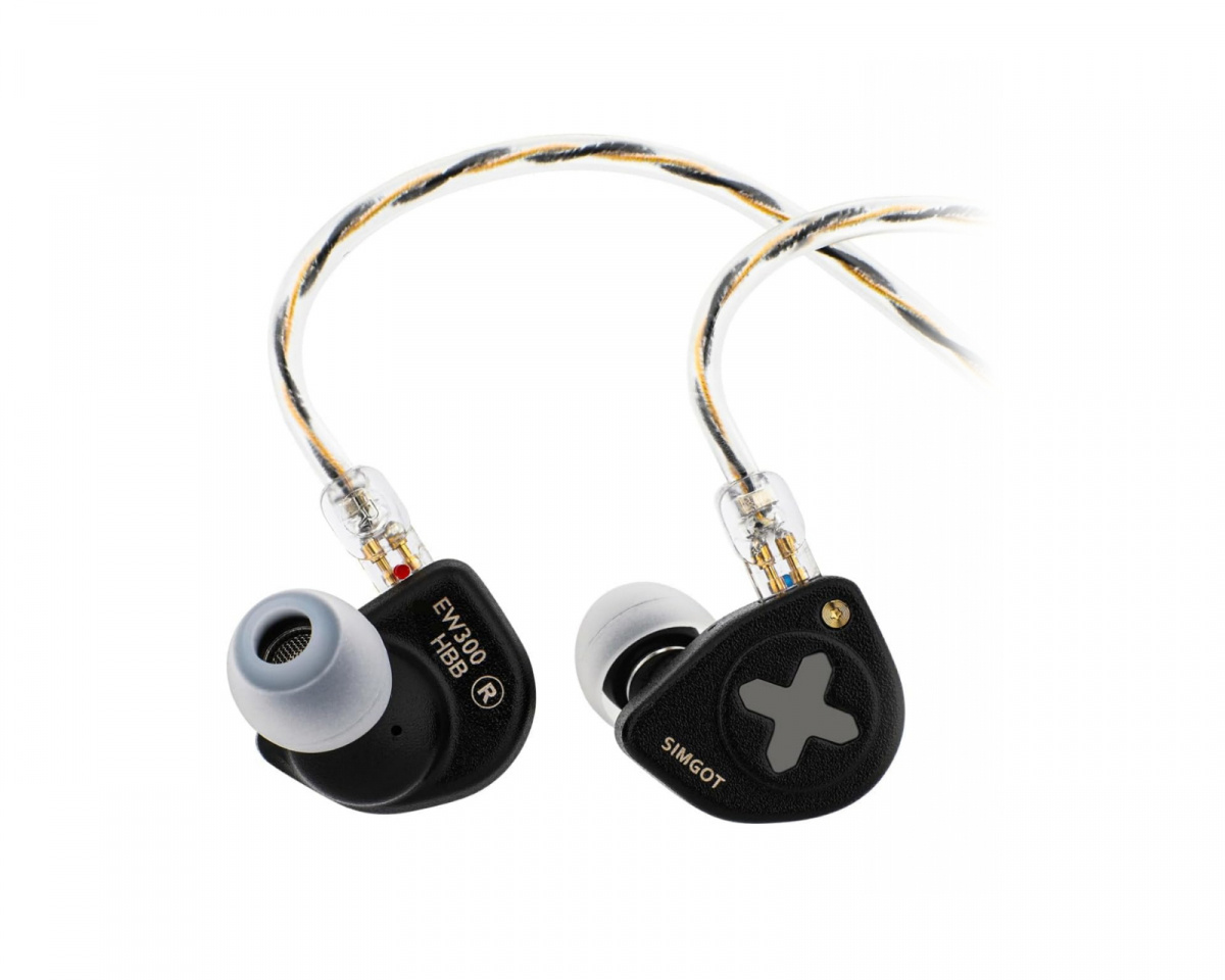 イヤホン SIMGOT EW300 HBB SIMGOT EW300-HBB IEM Headphones - 3.5mm - MaxGaming.com